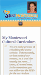 Mobile Screenshot of justmontessori.com